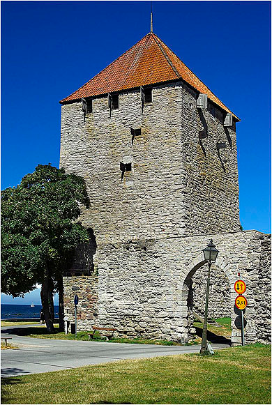 Kruttornet - la plus ancienne tour du rempart de Visby